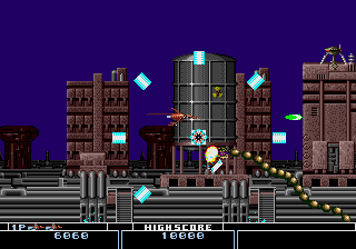 Bio Hazard Battle (Arcade) screenshot: 8-way shoot