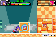 Hi Hi Puffy AmiYumi: Kaznapped! (Game Boy Advance) screenshot: Playing the tutorial.