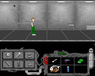 Ciemna Strona (Amiga) screenshot: Empty corridor