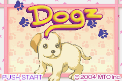 Dogz (Game Boy Advance) screenshot: Title Screen.