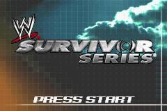 WWE Survivor Series (Game Boy Advance) screenshot: Title Screen.