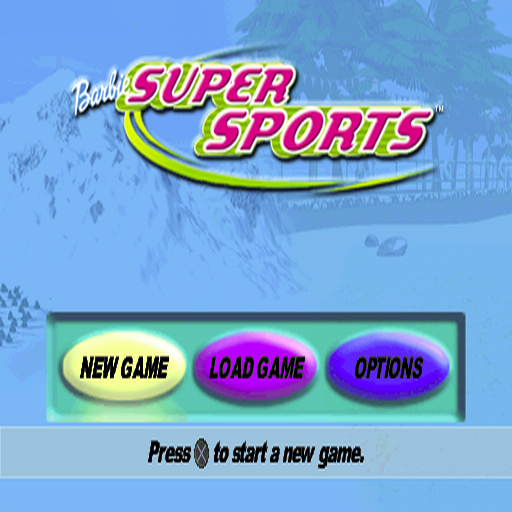 Barbie: Super Sports (PlayStation) screenshot: The game's main menu