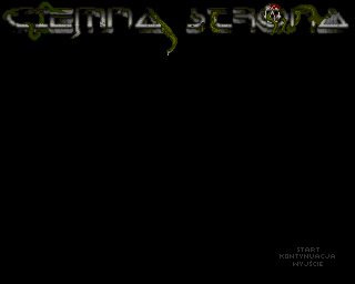 Ciemna Strona (Amiga) screenshot: Main menu