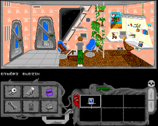 Ciemna Strona (Amiga) screenshot: Eliza's room