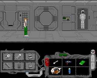 Ciemna Strona (Amiga) screenshot: Astronaut costume