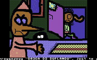 Droga do Duplandu (Commodore 64) screenshot: Title screen
