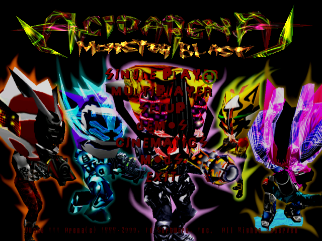 ACid ARena (Windows) screenshot: Acid Arena Monster Blast (Game Title)