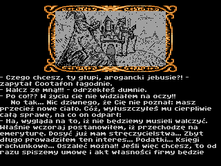 Droga do Duplandu (Atari 8-bit) screenshot: Final duel
