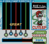 pop'n music GB (Game Boy Color) screenshot: Great.
