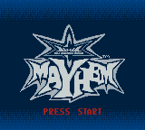 WCW Mayhem (Game Boy Color) screenshot: Title Screen.