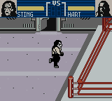 WCW Mayhem (Game Boy Color) screenshot: Entering the ring.