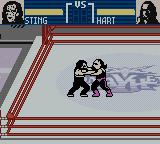 WCW Mayhem (Game Boy Color) screenshot: Grappling.