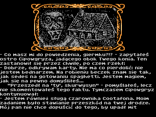 Droga do Duplandu (Atari 8-bit) screenshot: Tavern