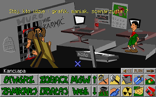Skaut Kwatermaster (DOS) screenshot: Game grafician headquarter