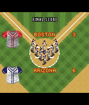 Derek Jeter Pro Baseball 2005 (J2ME) screenshot: Final score