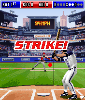 Derek Jeter Pro Baseball 2005 (J2ME) screenshot: Strike!