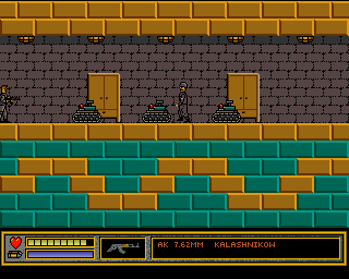 The Last Soldier (Amiga) screenshot: Heavy artillery