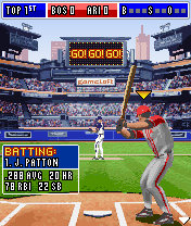 Derek Jeter Pro Baseball 2005 (J2ME) screenshot: Batting