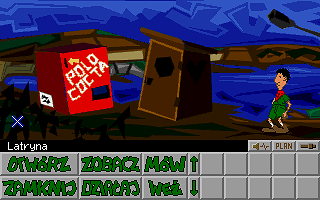 Skaut Kwatermaster (DOS) screenshot: Polo Cocta machine and latrine