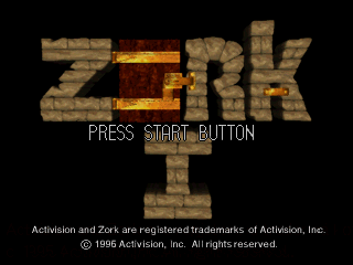 Zork I: The Great Underground Empire (PlayStation) screenshot: Title screen