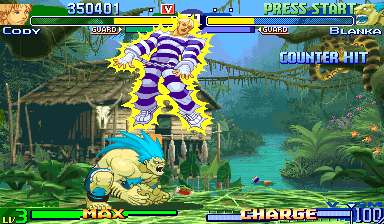 Screenshot of Street Fighter Alpha 3 (Arcade, 1998) - MobyGames