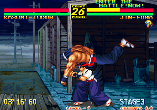 Art of Fighting 3: The Path of The Warrior (Arcade) screenshot: You miss me!