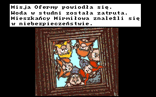 Kajko i Kokosz (Amiga) screenshot: Well water was poisoned