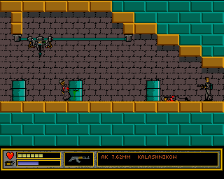 The Last Soldier (Amiga) screenshot: Falling soldier