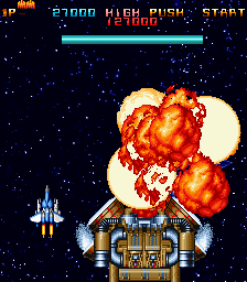 Air Attack (Arcade) screenshot: Finish him!