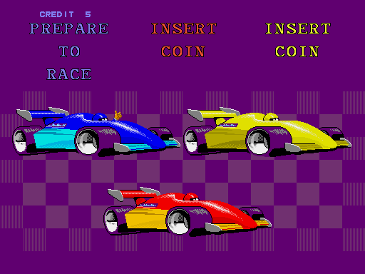 Super Sprint (Arcade) screenshot: Prepare to race