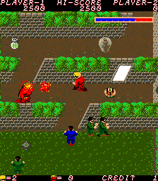 Kyros (Arcade) screenshot: Flame demon