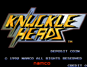 Knuckle Heads (Arcade) screenshot: Title screen