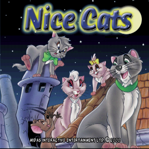Nice Cats (PlayStation) screenshot: The game's title screen