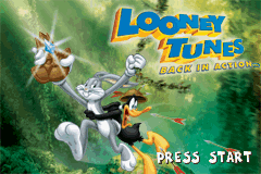 Looney Tunes: Back in Action (Game Boy Advance) screenshot: Title screen.