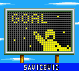 UEFA 2000 (Game Boy Color) screenshot: Goal!