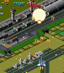Air Attack (Arcade) screenshot: Airbase