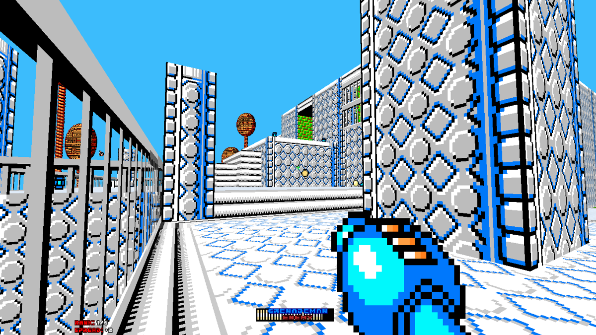 Mega Man 8-bit Deathmatch (Windows) screenshot: Bomb Man's stage