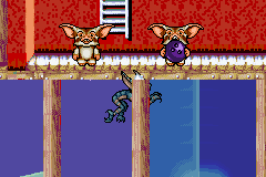 Gremlins: Stripe Vs. Gizmo (Game Boy Advance) screenshot: Little graphic bug
