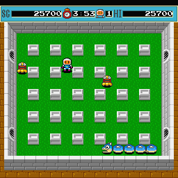 Bomberman (Sharp X68000) screenshot: First boss Arion