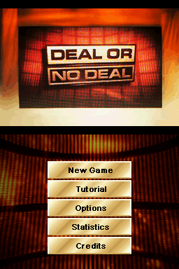 Deal or No Deal: The Official Nintendo DS Game (Nintendo DS) screenshot: Title screen / Main menu (Australian version)