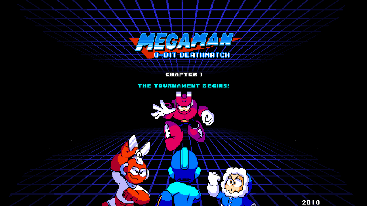 Mega Man 8-bit Deathmatch (Windows) screenshot: Start of chapter 1 in single-player mode