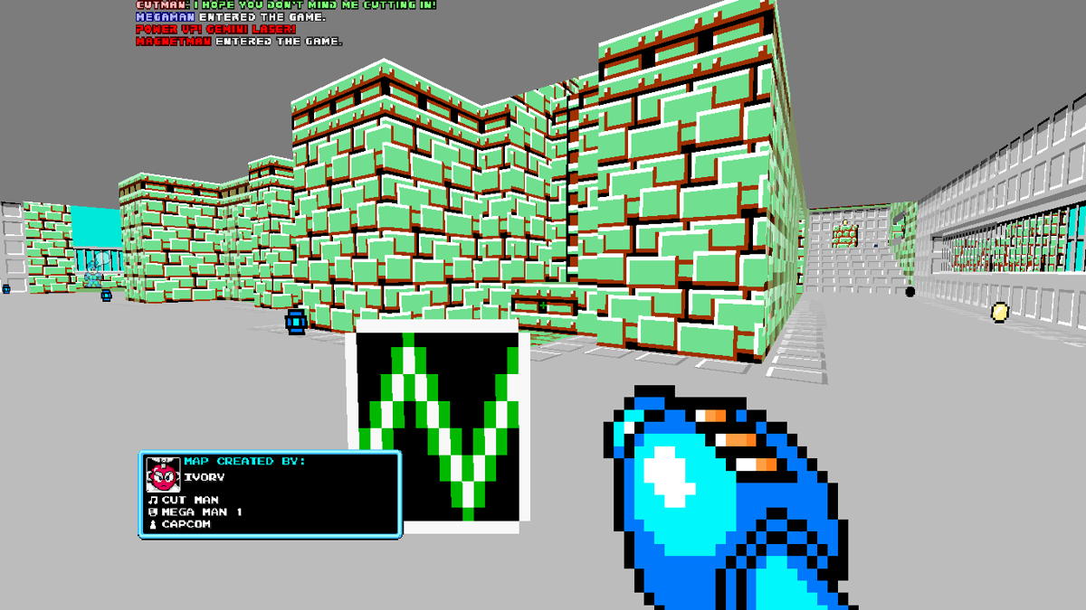 Mega Man 8-bit Deathmatch (Windows) screenshot: Cut Man's stage