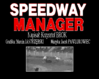 Speedway Manager (Amiga) screenshot: Intro
