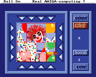 Roll On (Amiga) screenshot: At least the face has been restored