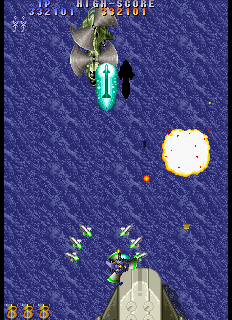 Twin Cobra II (Arcade) screenshot: Looks like 19xx series