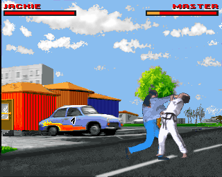TaeKwonDo Master (Amiga) screenshot: Face punch