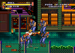 Streets of Rage 2 (Arcade) screenshot: Good punch.