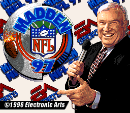 Madden NFL 97 (SNES) screenshot: Title Screen