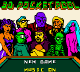 3D Pocket Pool (Game Boy Color) screenshot: Title screen
