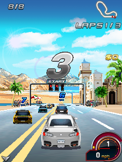 Fast & Furious 6 (J2ME) screenshot: Starting out